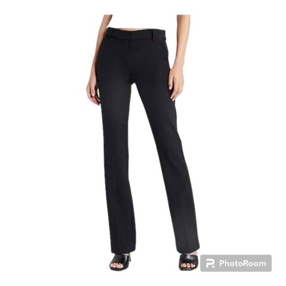Express Editor Low-rise Black Trousers - Size 2 Regular